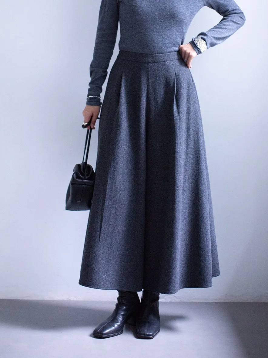 

Loose Casual Pants Women's Bla Versatile Comfortable Feeling Spring Autumn Winter Artistic Sle l Waist Zipper Closu...