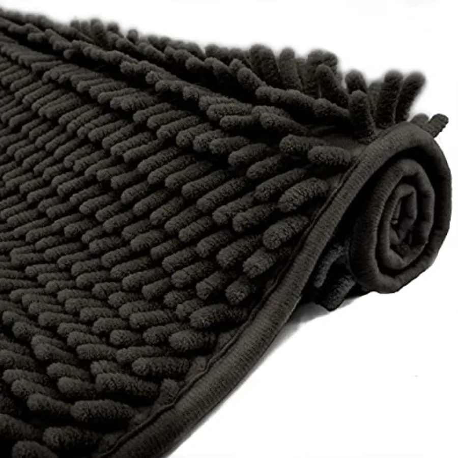 

Chenille Bath Mat Non-Slip Microfiber Floor Mat Baby Bath Mat for Ultra Soft Washable Bathroom Dry Fast Water Absorbent Shower