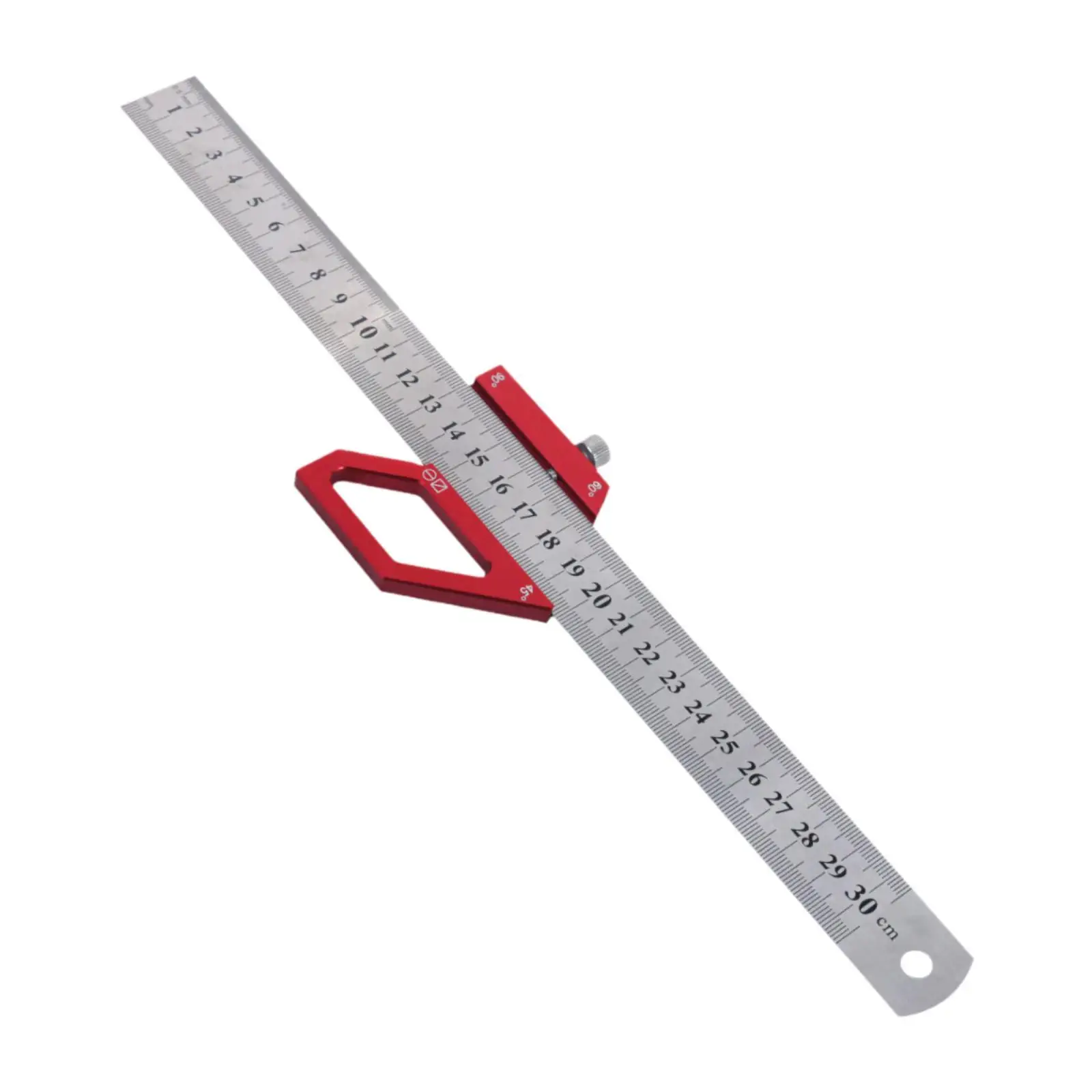 Woodworking Scriber Marking Line Ruler 45/60/90 Degrees Woodworking Ruler