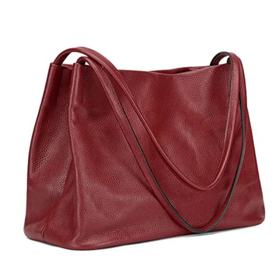

Leather Tote Bags for Women Casual Shoulder Hobo Purses and Handbags Top Magnetic Snap Closure