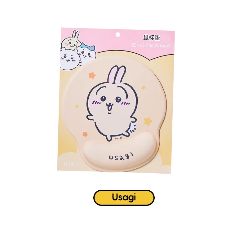 Alas Mouse Kawaii Seri Chiikawa-Desain Anime Lucu, Alas Karet Anti Selip, Alas Meja Kantor/Rumah Tahan Lama untuk PC/Laptop