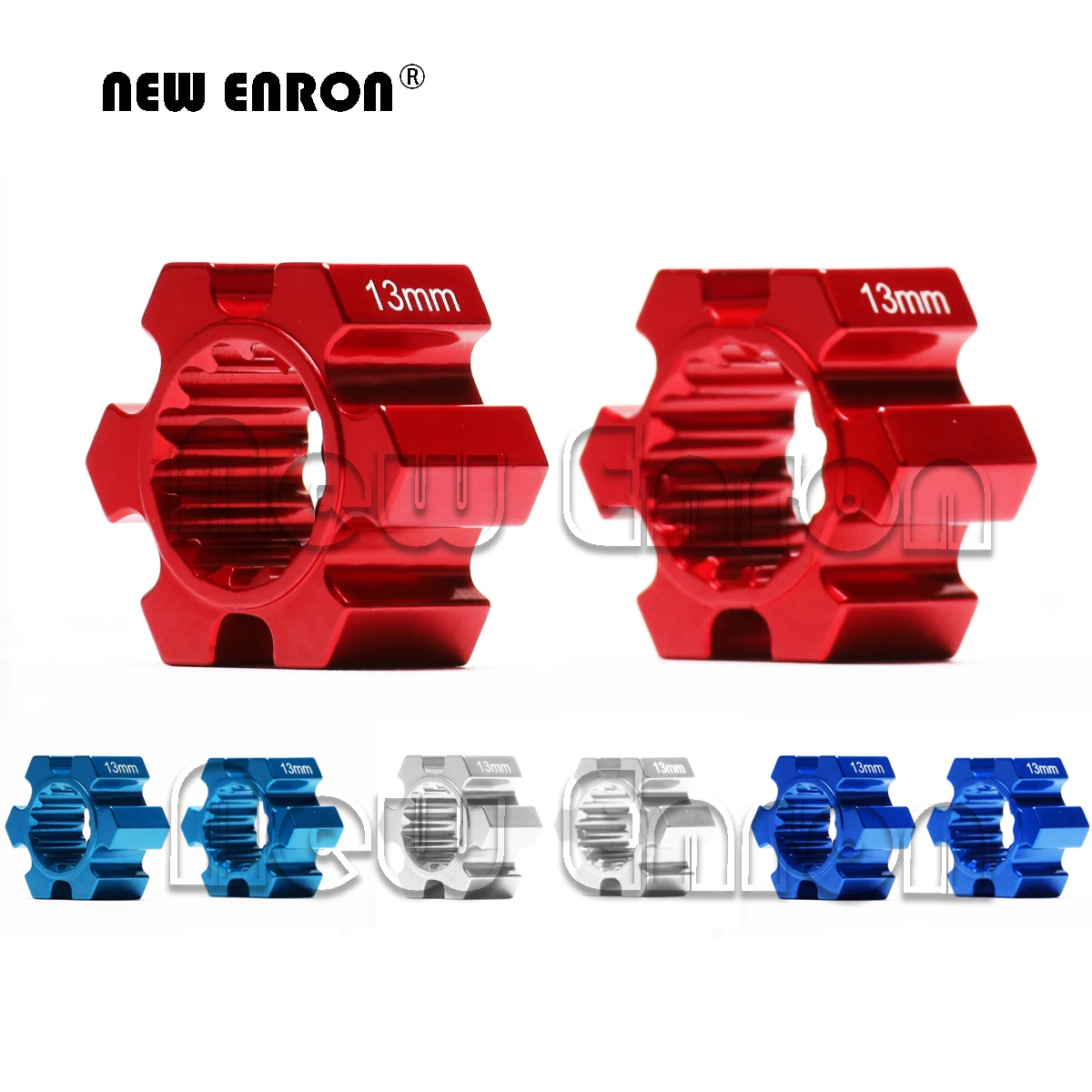 NEW ENRON 2Pcs Aluminum Wheel Hubs Hex 10mm/13mm Thickness 7756 7756X 7756R For RC CAR 1/5 Traxxas X-Maxx XMaxx 77086-4