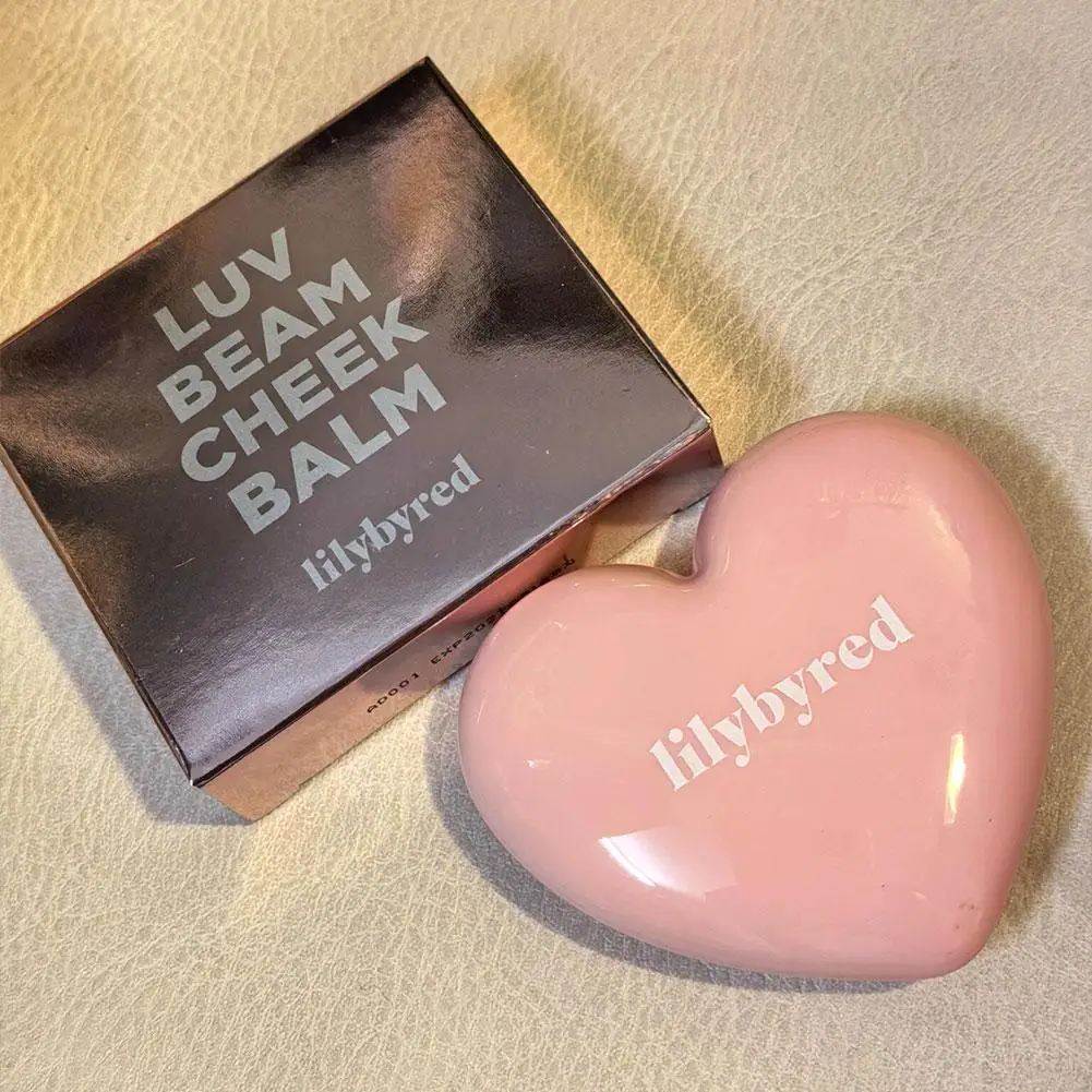 تصميم القلب أحمر الخدود الوردي الدائم Lilybyred ماتي Luv شعاع الخد بلسم المزاج روز رقيق الخوخ روج كريم الشفاه الخد العين 3in1 ماكياج #6