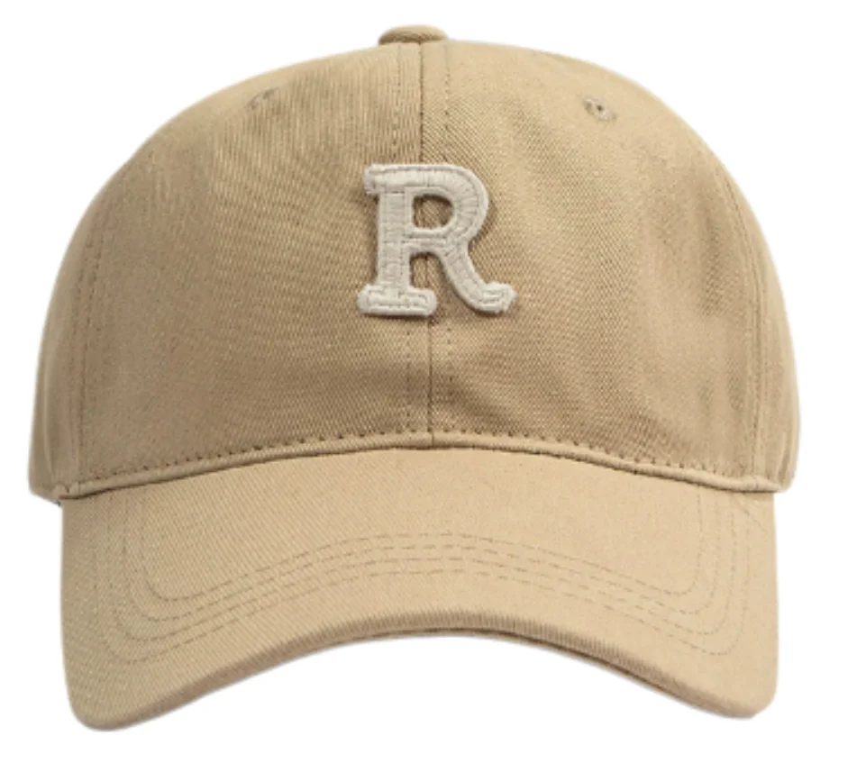 Letter R Hot Sale Baseball Cap For Men Women Big Head Cotton Outdoor Sport Snap Back Dad Gorros Sun Protection Snapback Hat