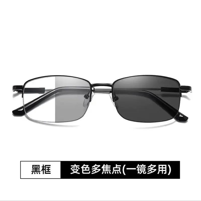 Photochrome progressive multifokale Lesebrille für Herren, modische und ultraleichte Anti-Blaulicht-Presbyopie-Brille – Detail 5