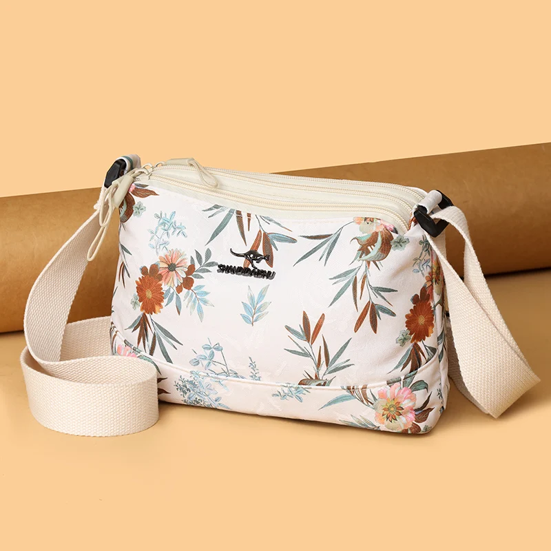 

Nylon Fabric Printing Shoulder Bag New High Capacity Women's Crossbody Messenger Bag Leisure Versatile Shoulder Hobos Bag Female