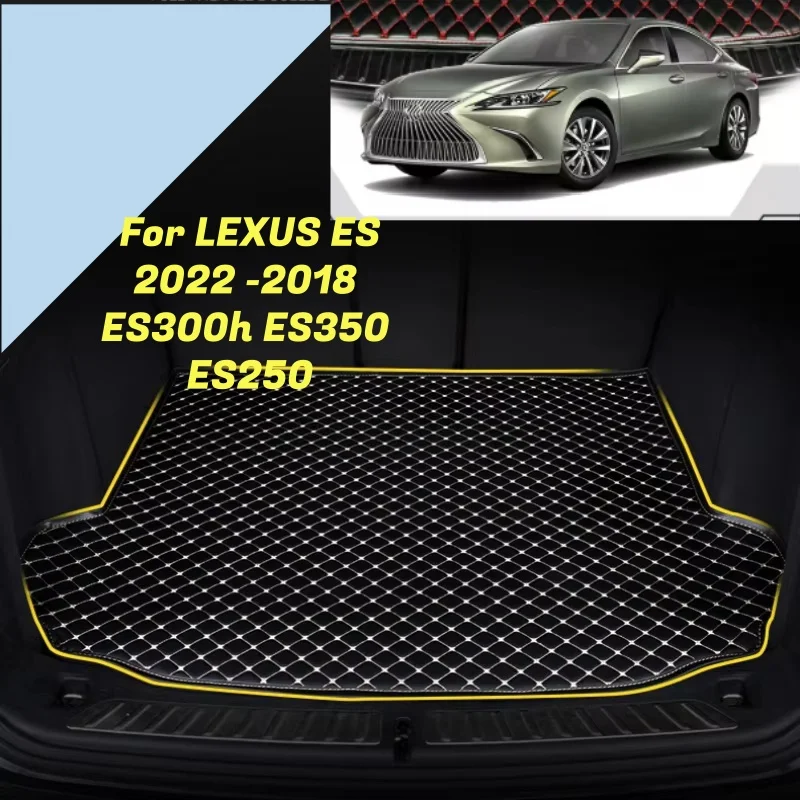 

ES300h ES350 ES250 Microfiber Leather Car Trunk Mat Auitcase Mat Car Interior Accessories For LEXUS ES 2022 2021 2020 2019 2018