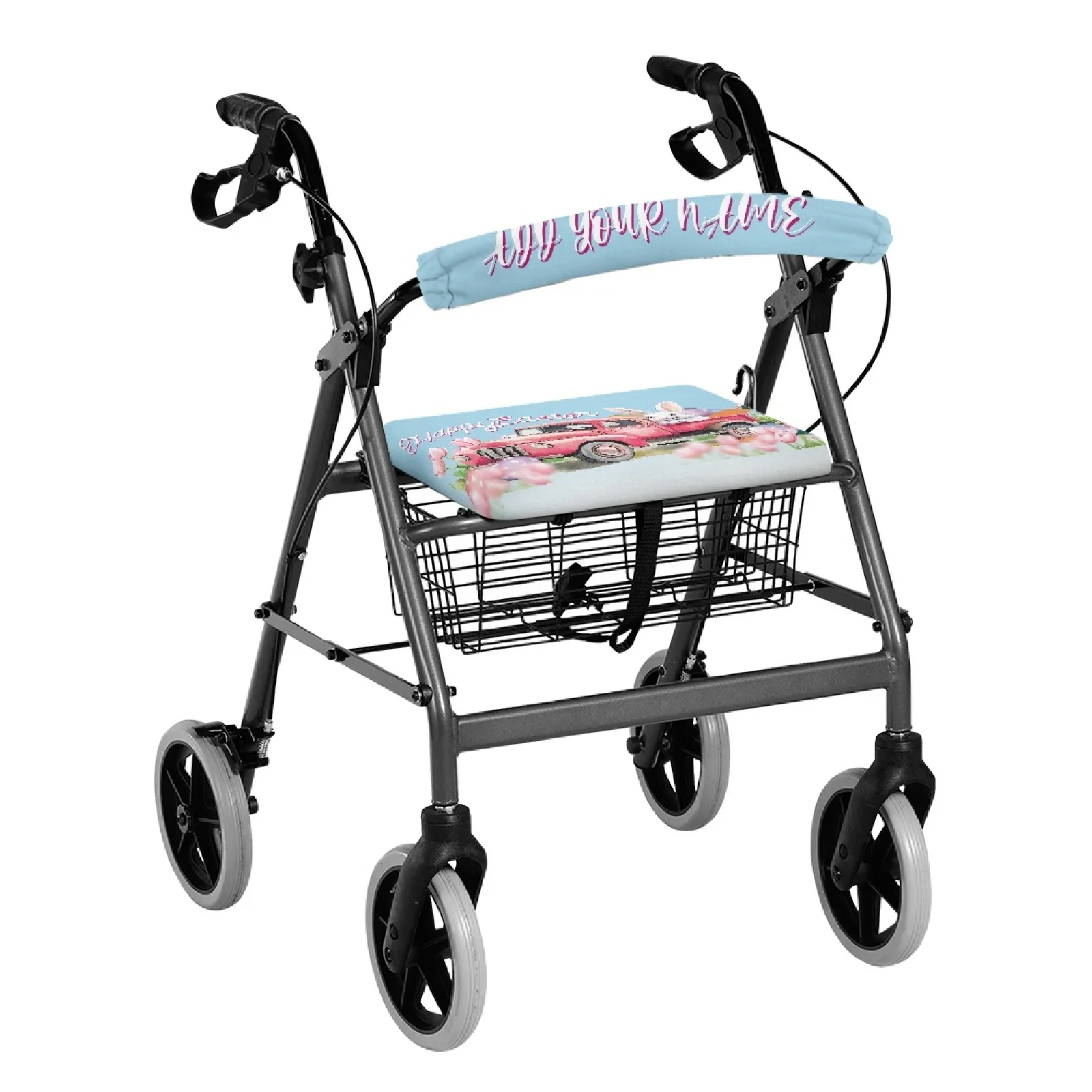 Coloranimal Truck and Rabbit Pattern 2 Pieces Rollator Seat Cover for Womens Accessories for Walker Rollator 2026 New