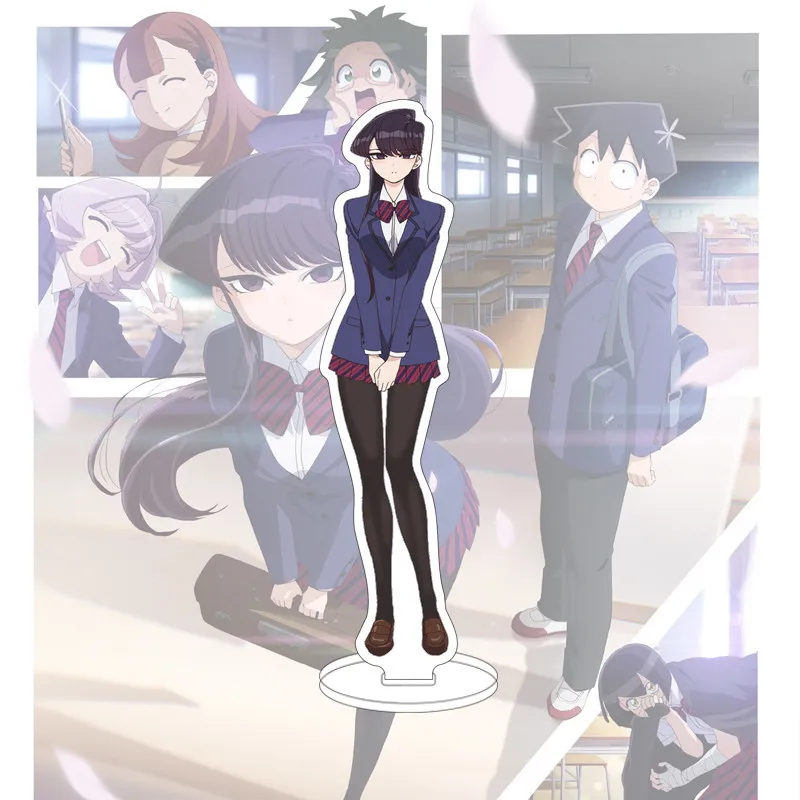 16CM Anime Komi Can't Communicate Figure Komi Shouko Nagana Natsumi Hito Hitotani Onemine Nene Acrylic Stand Cos Ornaments Gifts