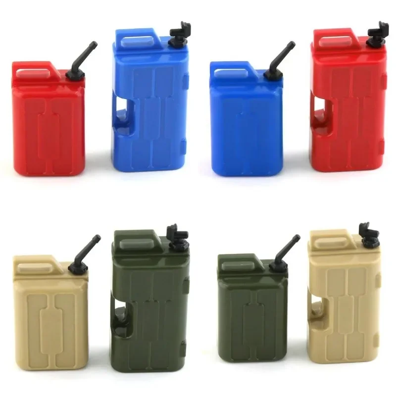 1 Set 1/10 Scale Simulated Water Jug Mini Oil Pot Oil Drum Fuel Tank Model Tools for Action Figures Accessories Decoration