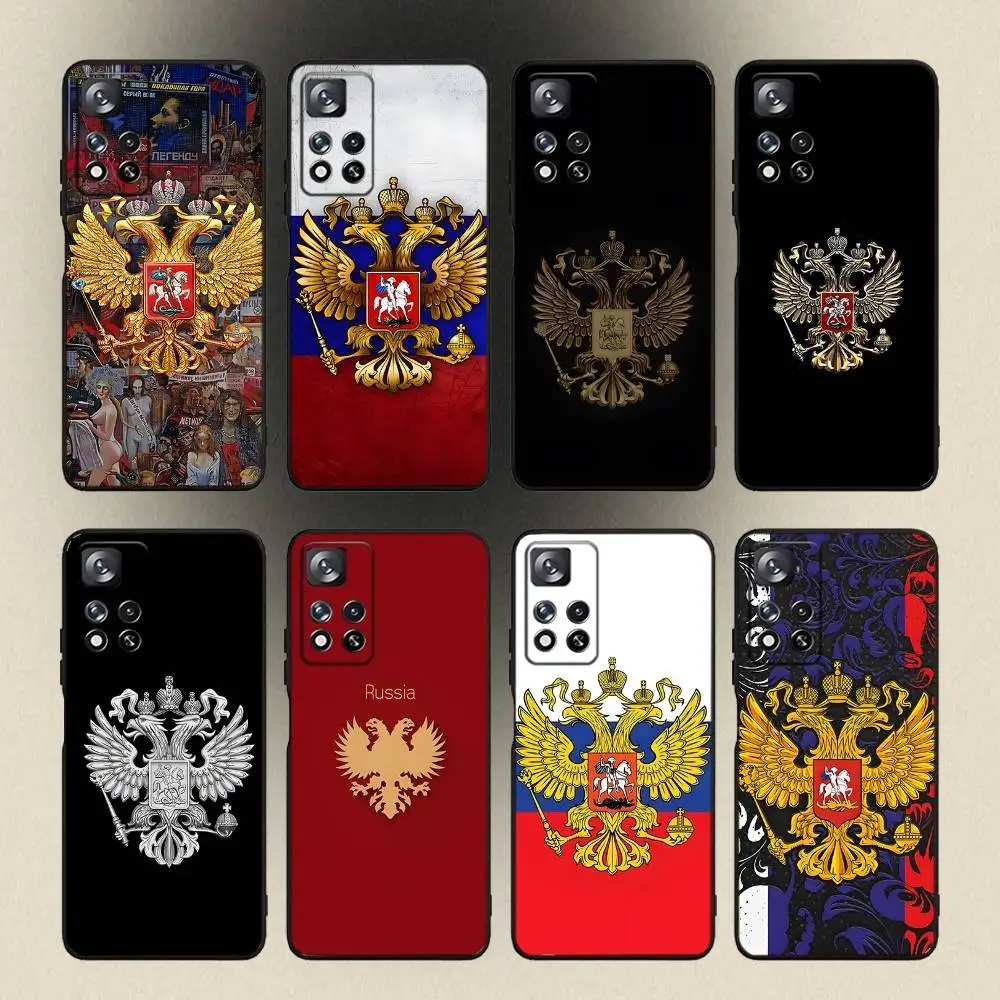 

Russia Flag national emblem Phone Case For Samsung Galaxy A 91,80,73,72,53,52,51,22,5G,Plus,J,Note Soft Black Cover