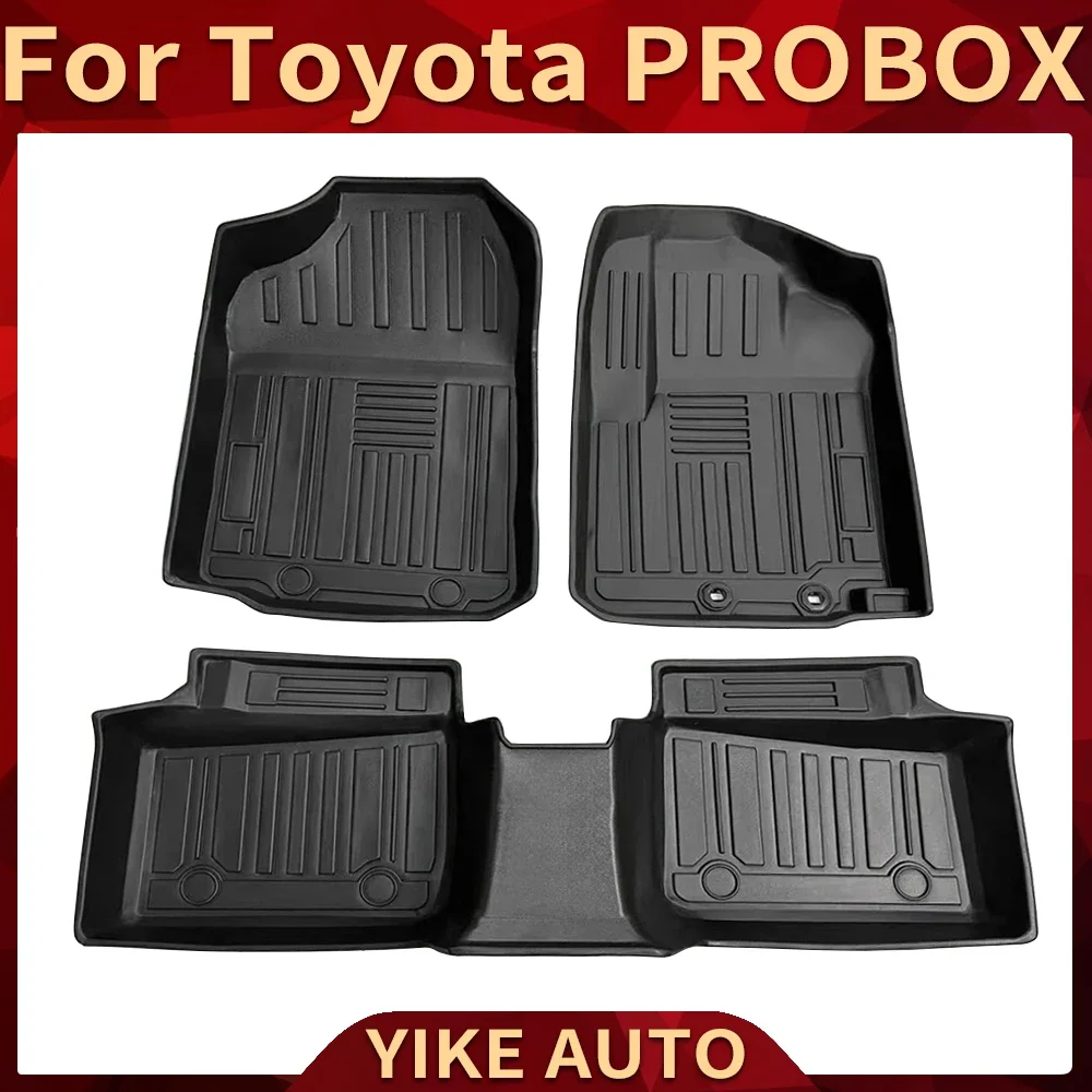 For Toyota PROBOX 2002-2020 RHD Auto Car Floor Mats All-Weather TPE Foot Mats Odorless Pad Tray Mat Interior Accessories