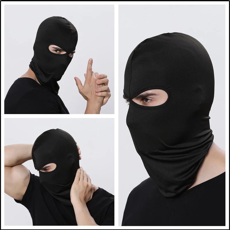 Breathable Balaclava Motorcycle Ice Silk Full Face Mask Motorbike Mask Motocross Helmet Hood Riding Face Hood Moto Accessories