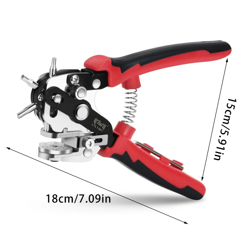 Leather Hole Punch Leather Tools Multifunctional Ordinary Carbon Steel Belt Puncher Punching Tool Belt Hole Puncher Crafts Tool