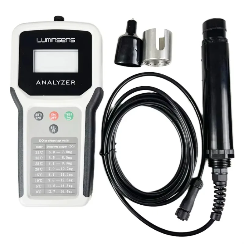 LMS-PA100 Real Time Digital Portable Analyzer Monitor Dissolved Oxygen Sensor Aquaculture Fish Pond DO Meter Water Testing Meter