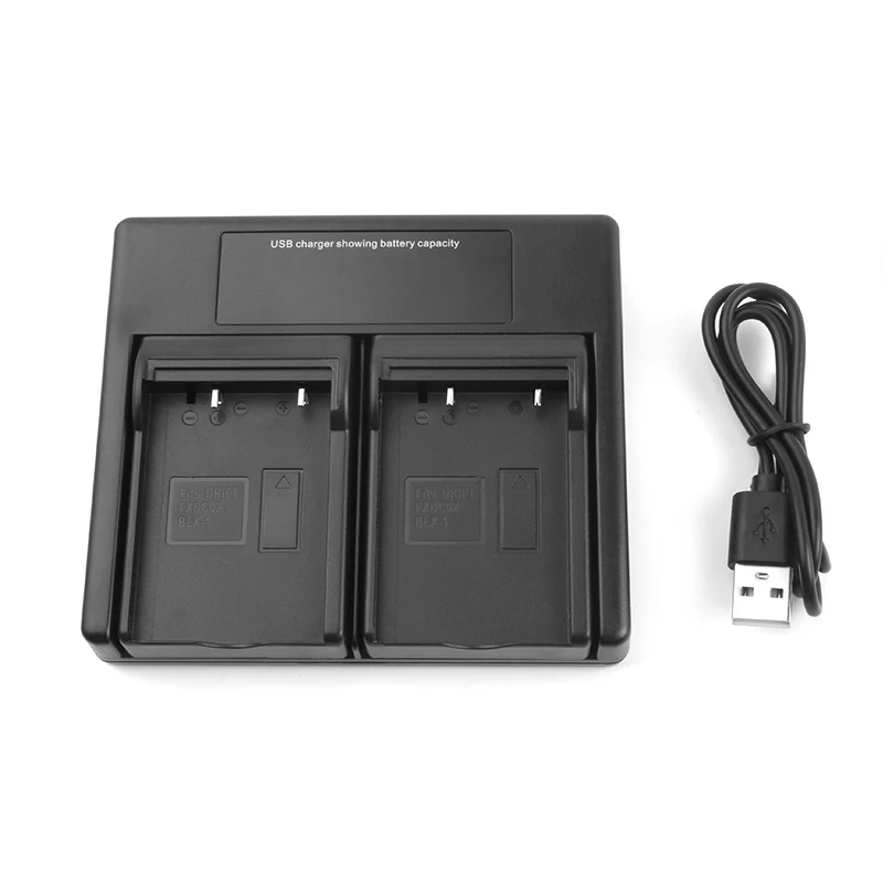 2 szt. 2250 mAh BLX-1 akumulator litowo-jonowy + BLX1 LCD podwójna ładowarka USB do aparatu Olympus OM System OM-1 OM1