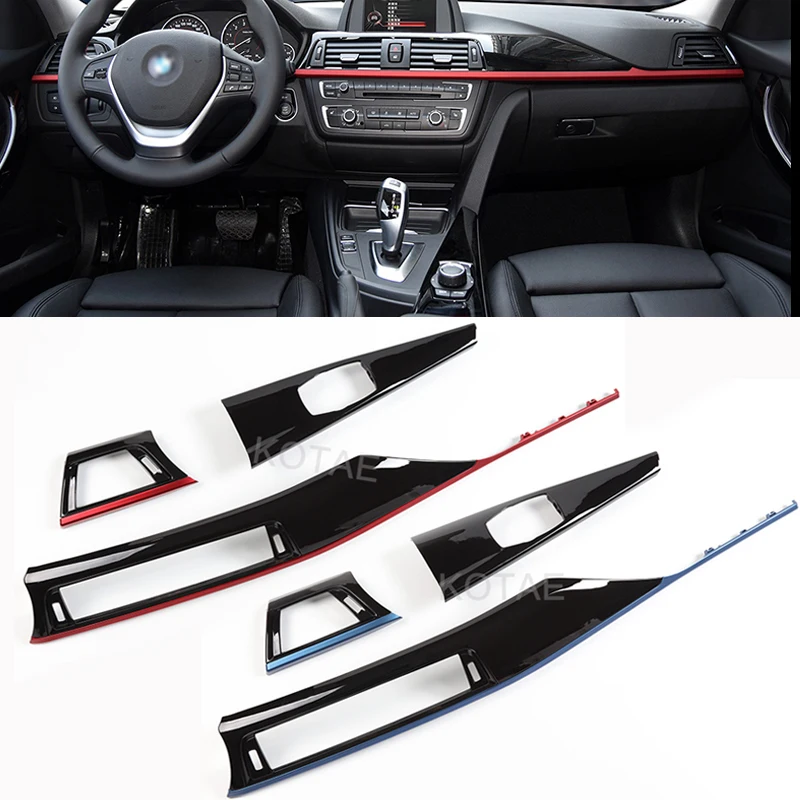 For BMW 3 4 series 3GT F30 F32 F34 F36 Sport Center Console Dash Board Long parts Trims Air Condition AC Vent Outlet Panel