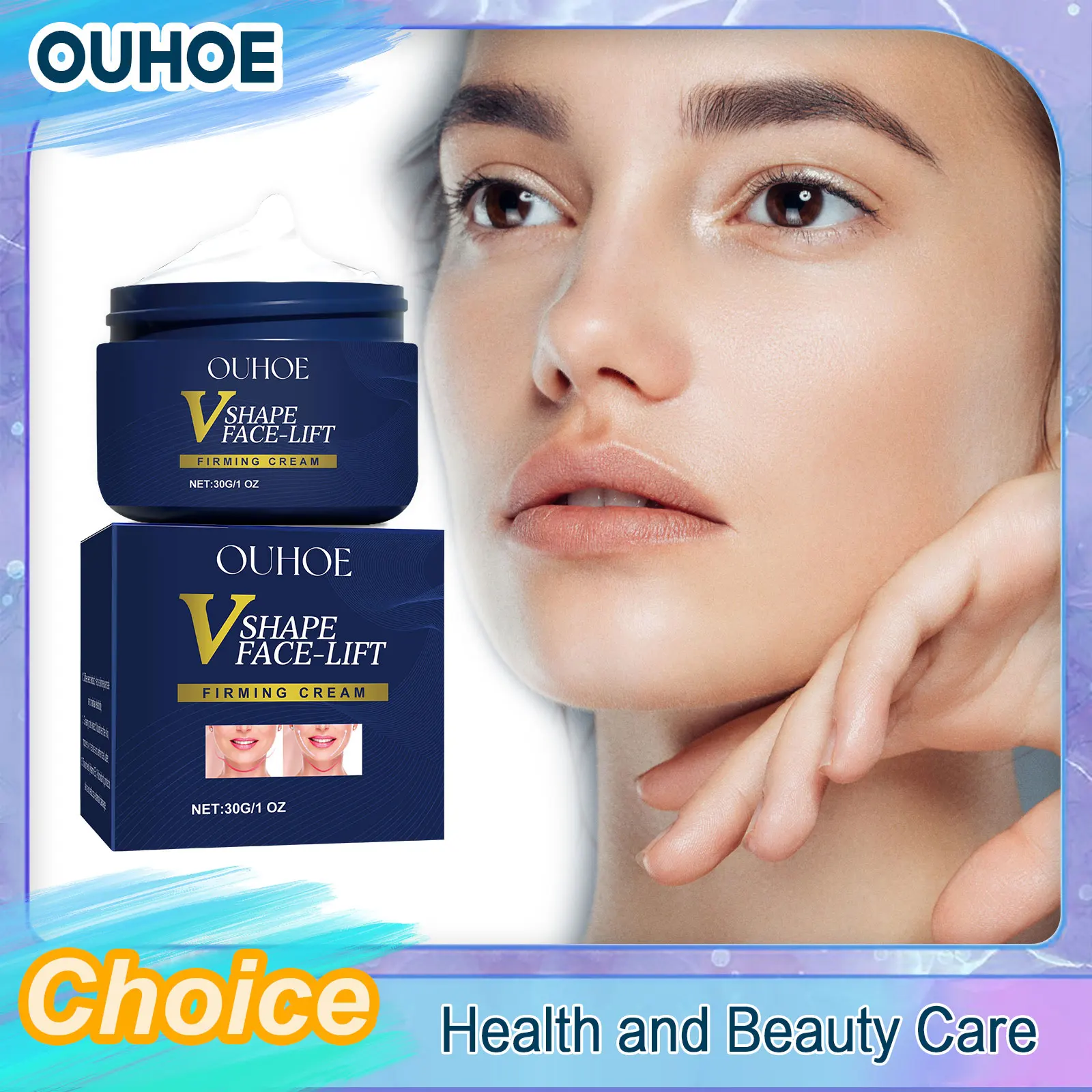 

Effective Face V Shape Lift Cream Remove Double Chin Shaping Firm Tighten Mandibular Muscle Anti Fine Lines Burn Fat Beauty Skin