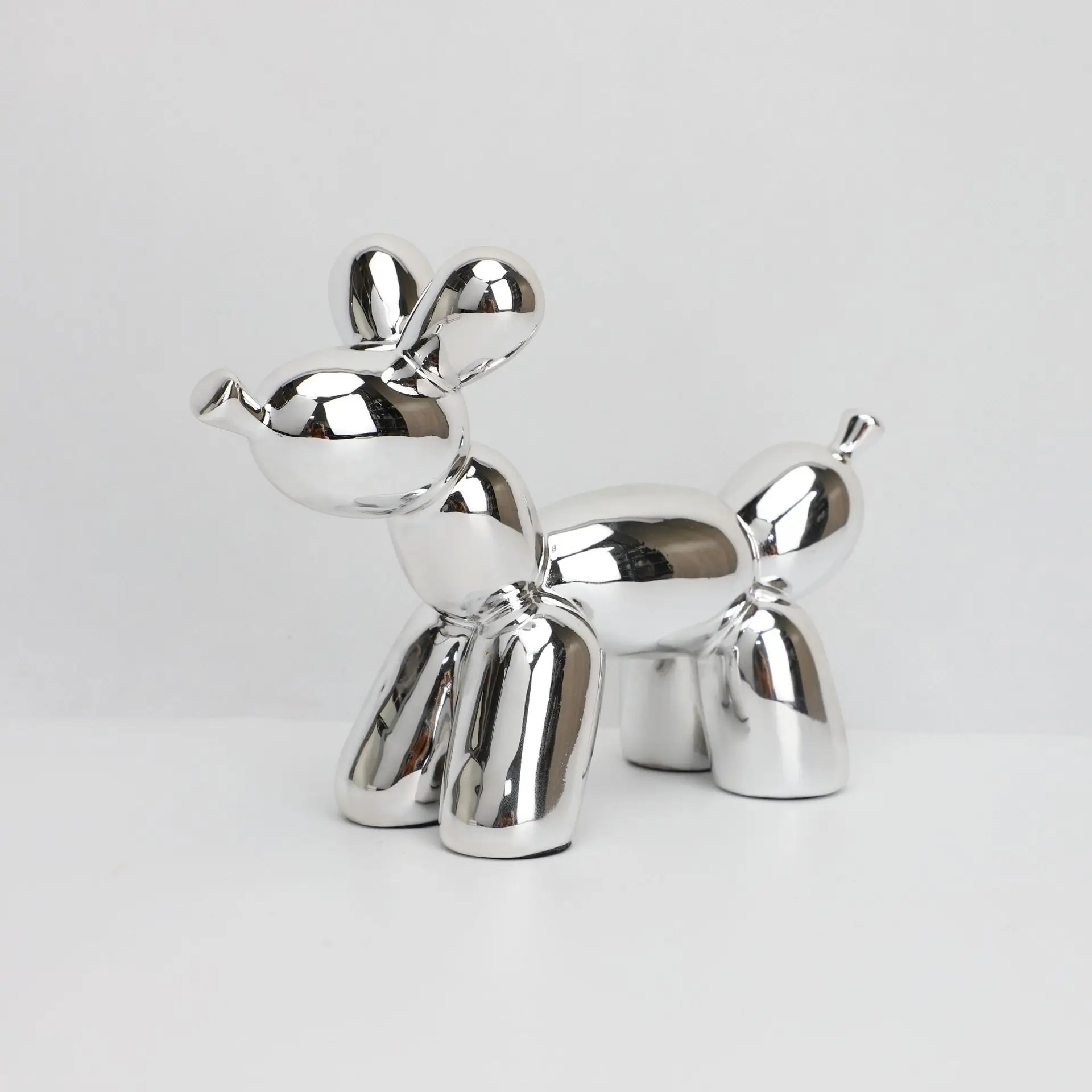 โมเดลตกแต่งรูปสุนัขบอลลูนเรซิ่นสไตล์นอร์ดิก สำหรับตกแต่งบ้าน แผนกขาย ห้องนอน