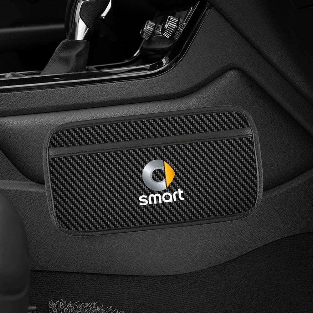 Car Seat Organizer Mesh Bag Phone Holder Pocket Paste Net Pocket Stowing Tidying for Smart Eq Fortwo Forfour 453 451 452 450 454