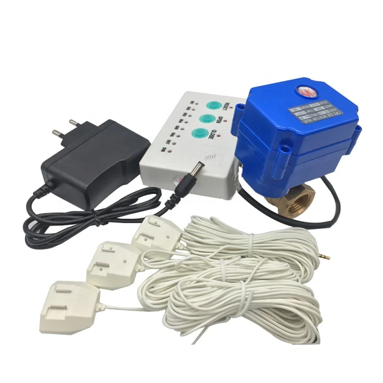 

Система обнаружения и сигнализации о протечках воды с клапаном для управления водой