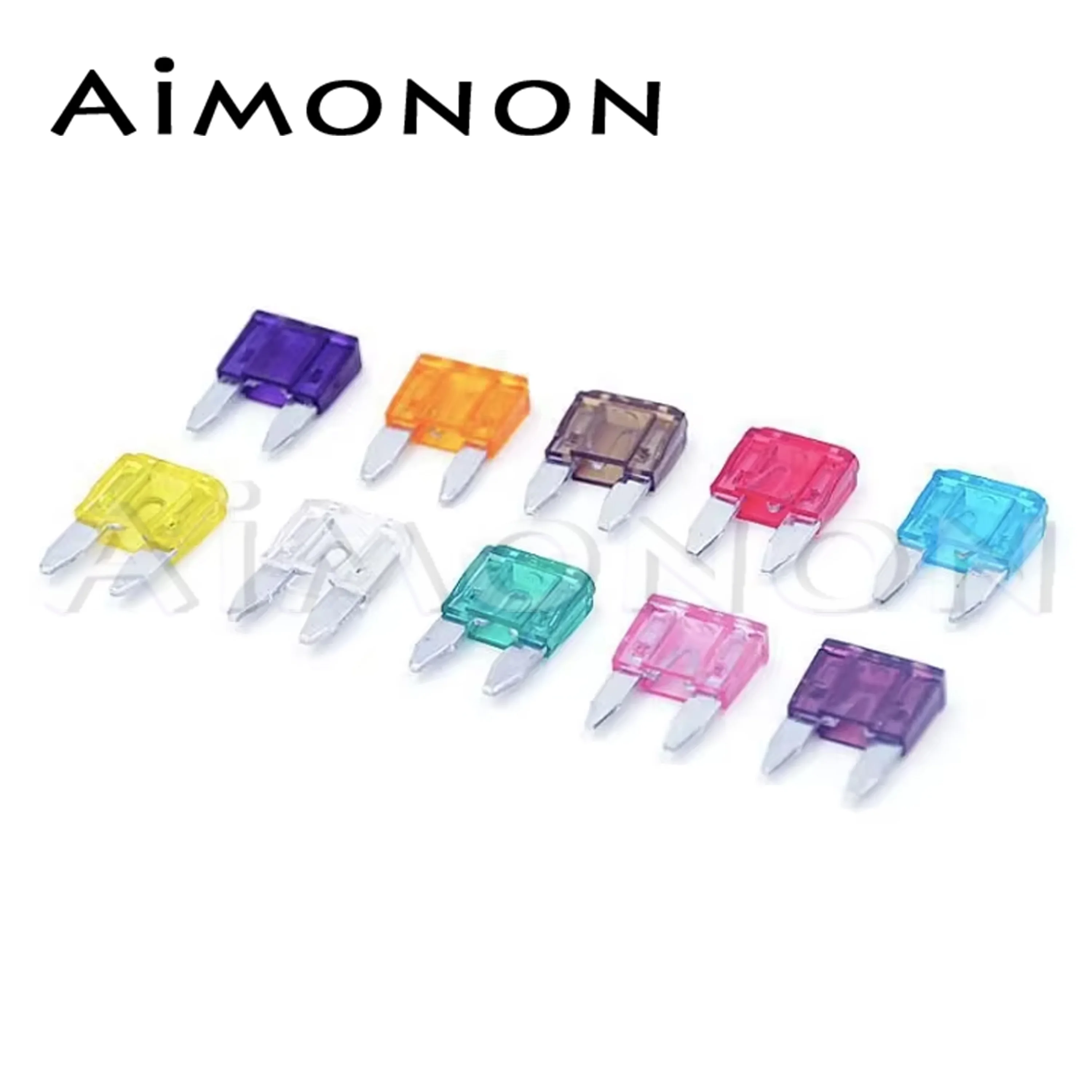 10 Pcs 3A 5A 7.5A 10A 15A 20A 25A 30A 35A 40A Small Size Automotive Blade Fuse Box Fuses Connector for Vehicle Fuse Car