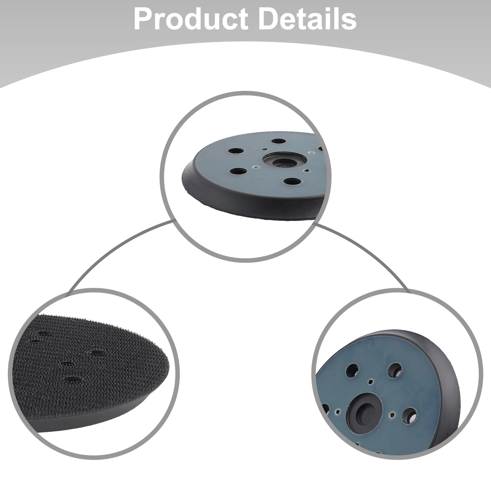 2 pezzi 6 pollici 6 fori levigatura pad senza polvere piastra di supporto di ricambio 150mm per Ridgid R2611 levigatrice orbitale casuale lucidatura