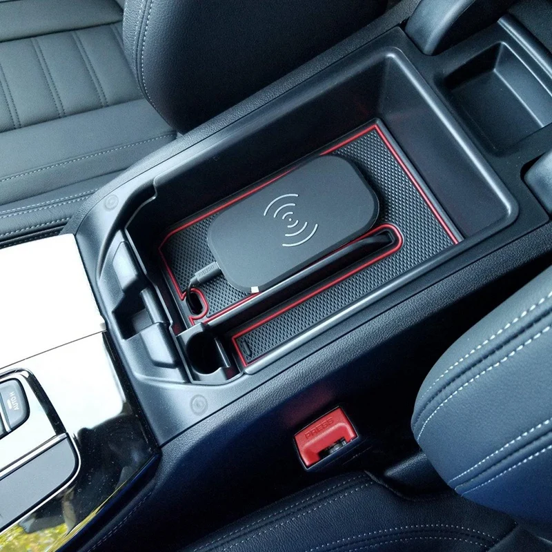 

Durable-For BMW X3 G01 X4 G02 2018-2021 Car Central Console Armrest Box Storage Box Pallet Tray Container With Rubber Mat