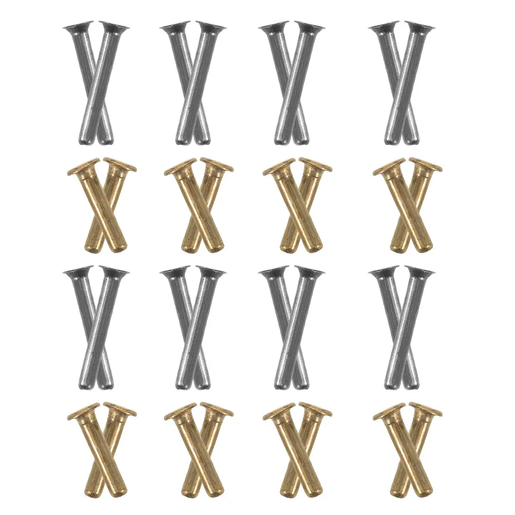 Umbrella Repair Rivets 32Pcs High Strength Folding Rib Fixing Pins Compact Tubular Replacement Parts Travel