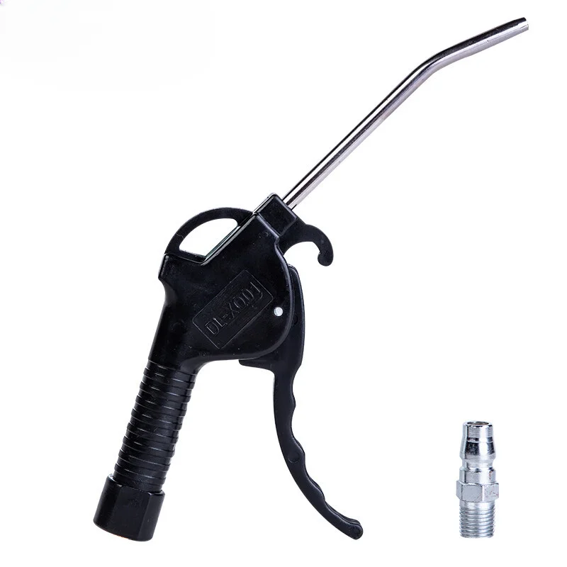 Deli Blow Guns 100mm Blowing Airsoft Guns Cleaning Tool Dust Spray Pneumatic Blow Air Tool Metal Bent Tube Nozzle 1PCS