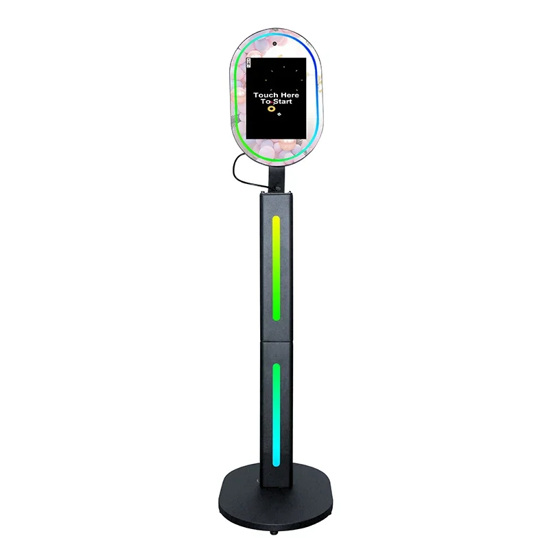 Portable 13.3 Inci Cermin Ajaib Photo Booth Layar Sentuh Mesin Photobooth Layar Lcd Dslr