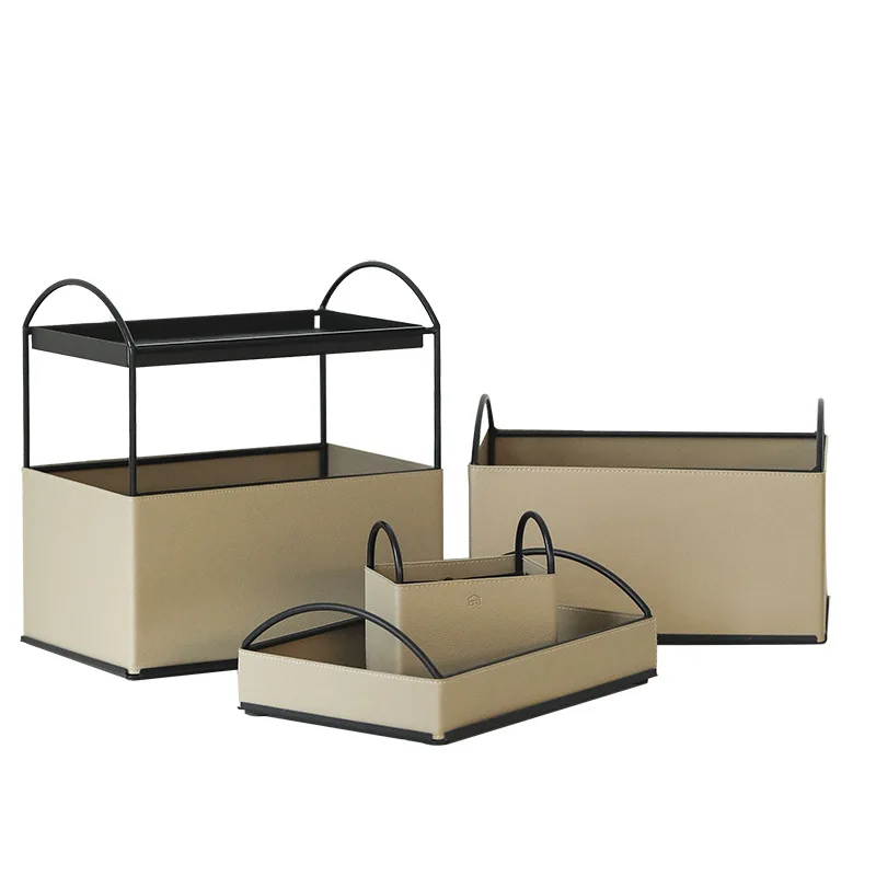 Large Rectangular Storage Box with Handles Table Organizer Case Bin Home Storage Organization Box Storage Containers