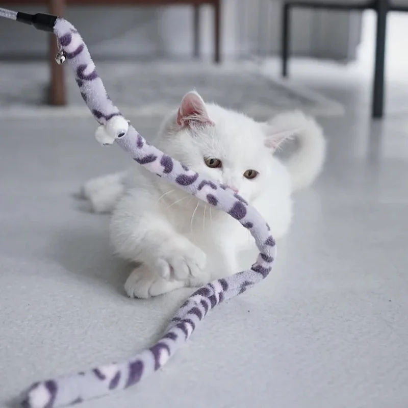 Katze Spielzeug Feder Katzen Teaser Zauberstab Katzen Interaktive Raupe Jagd Spielen Spielzeug Bindung Kätzchen Erwachsene Katzen Langlebig Bunte Haustier S