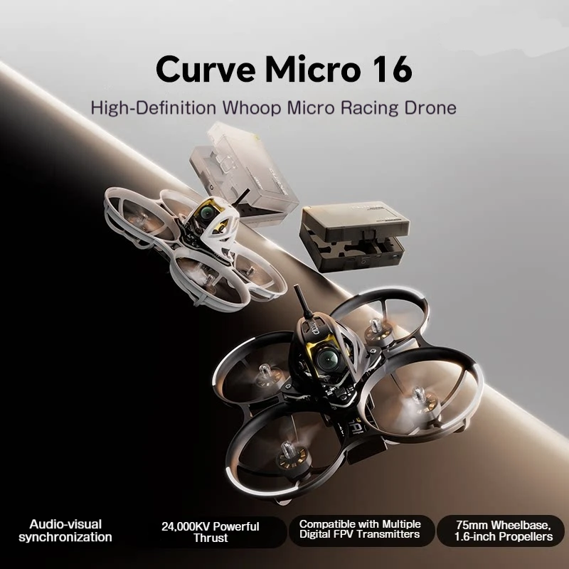 CADDXFPV Ascent Curve Micro 16 FPV Racing Drone 1080P 720P 120fps HD Video Transmission Full Drone Kit For Outdoor FPV Racing