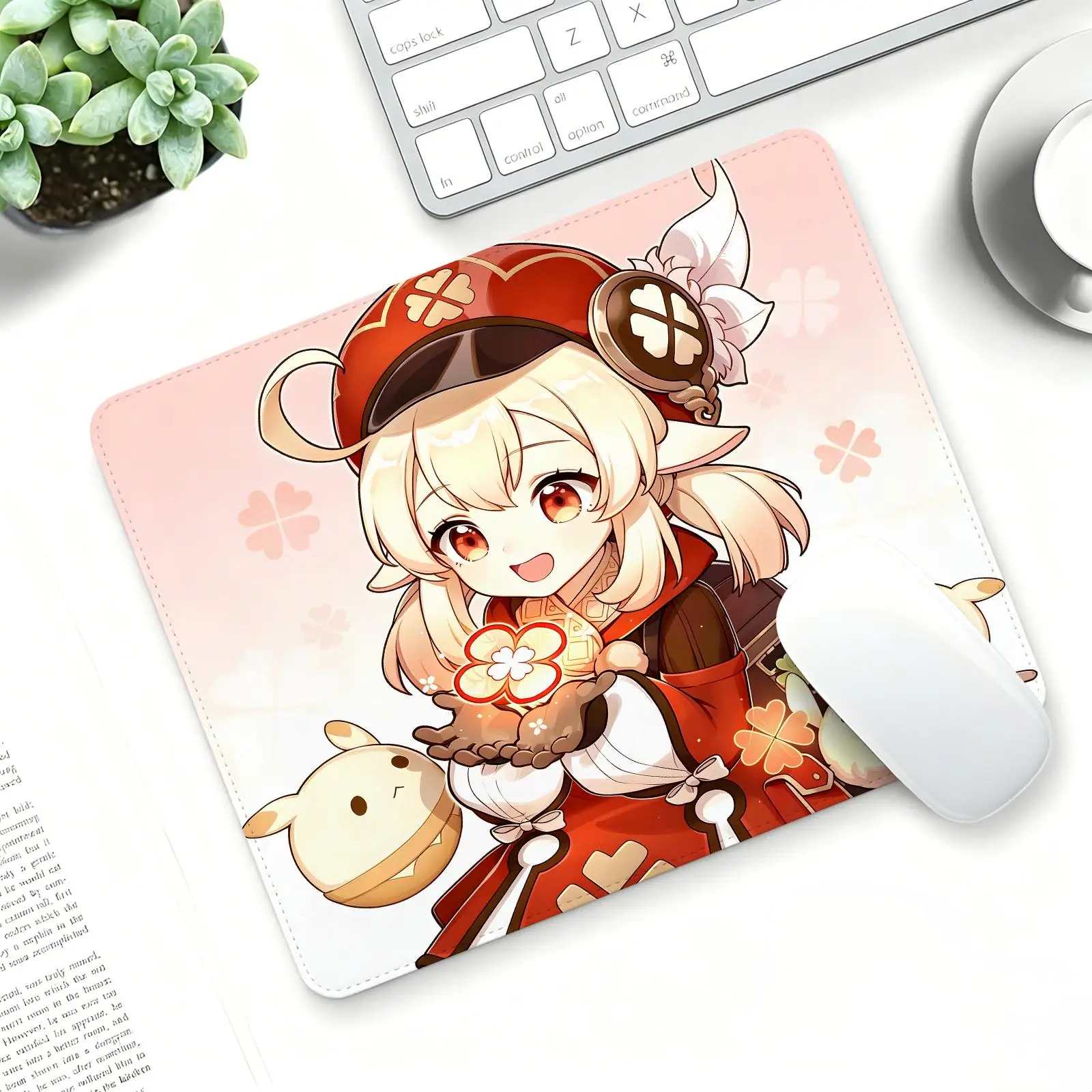 genshin impact Klee Mouse Pad Regular gaming mouse pad  Office mouse pad Laptop desk mat Stitched edge S/M/L size mouse pad