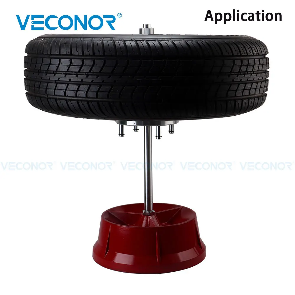 Portable Hubs Wheel Balancer W/ Bubble Level Heavy Duty Rim Tire Cars Truck Easily Balance Wheels with Hubs From 1-1/2\