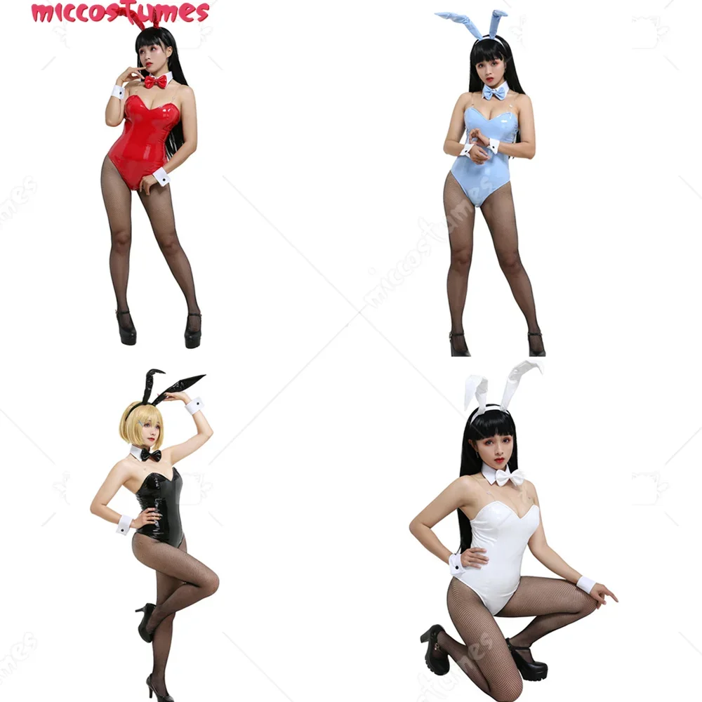 

CosplayWoman Sexy Cute Japanese Style Black Bunny one piece Bodysuit Backless Bunny Suit Outfits Cosplay Costume with Headdress