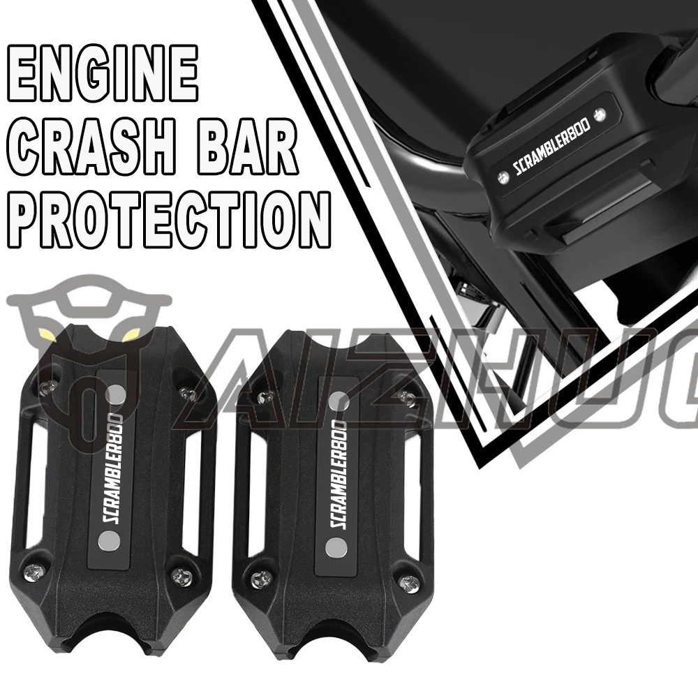 

Motorcycle 25mm FOR DUCATI SCRAMBLER 800 DESERT SLED SCRAMBLER800 Crash Bar Bumper Engine Guard Protection Decorative Block