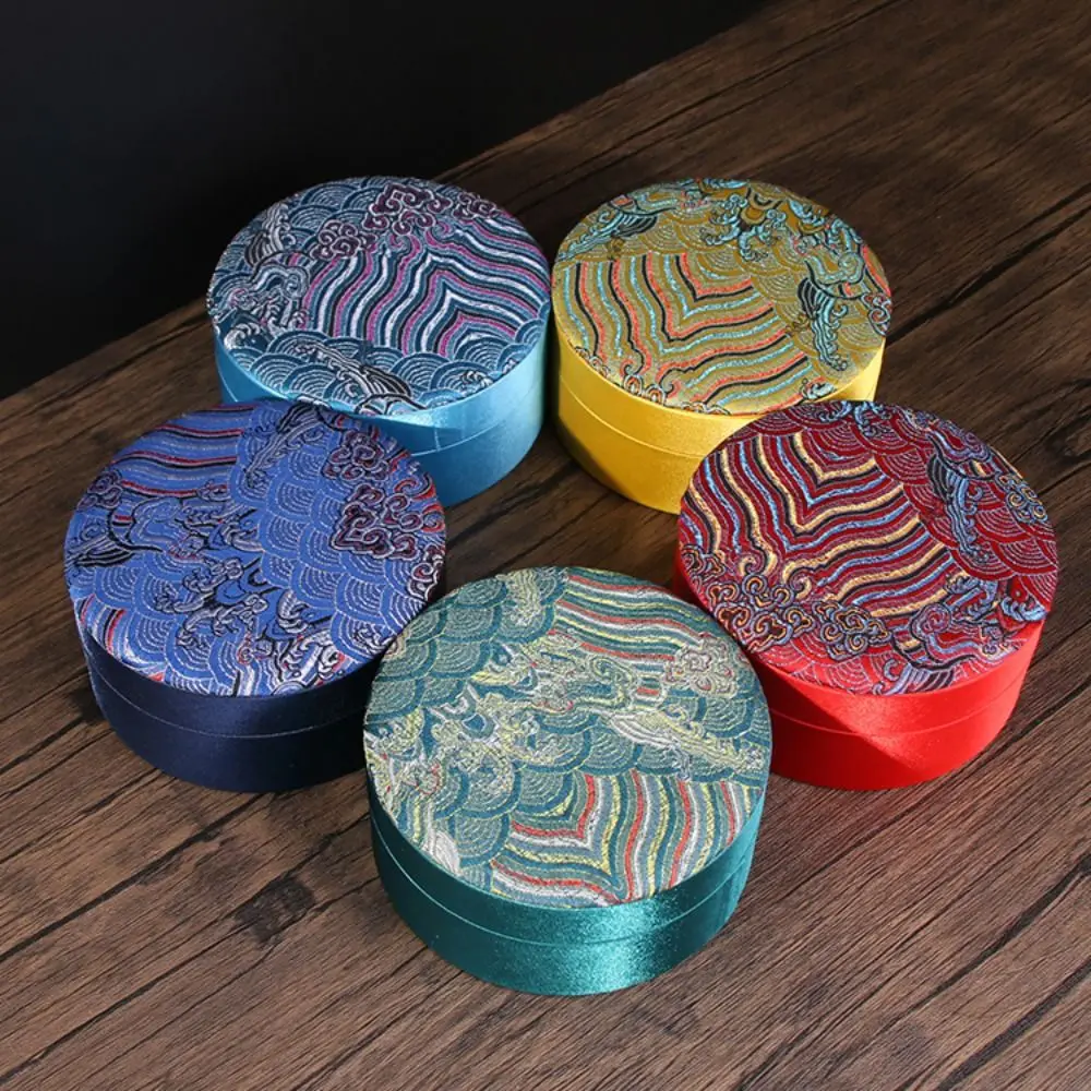 

Linen Jewelry Storage Organizer Chinese Cultural Ethnic Jewelry Box Large Capacity Tassel Bracelet Box Living Room