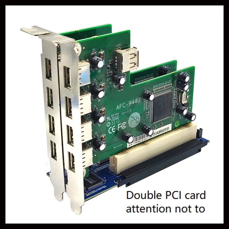 1 Set PCI-E To Dual PCI Expansion Card Adapter ASM1083 Support Capture Card Golden Tax Card