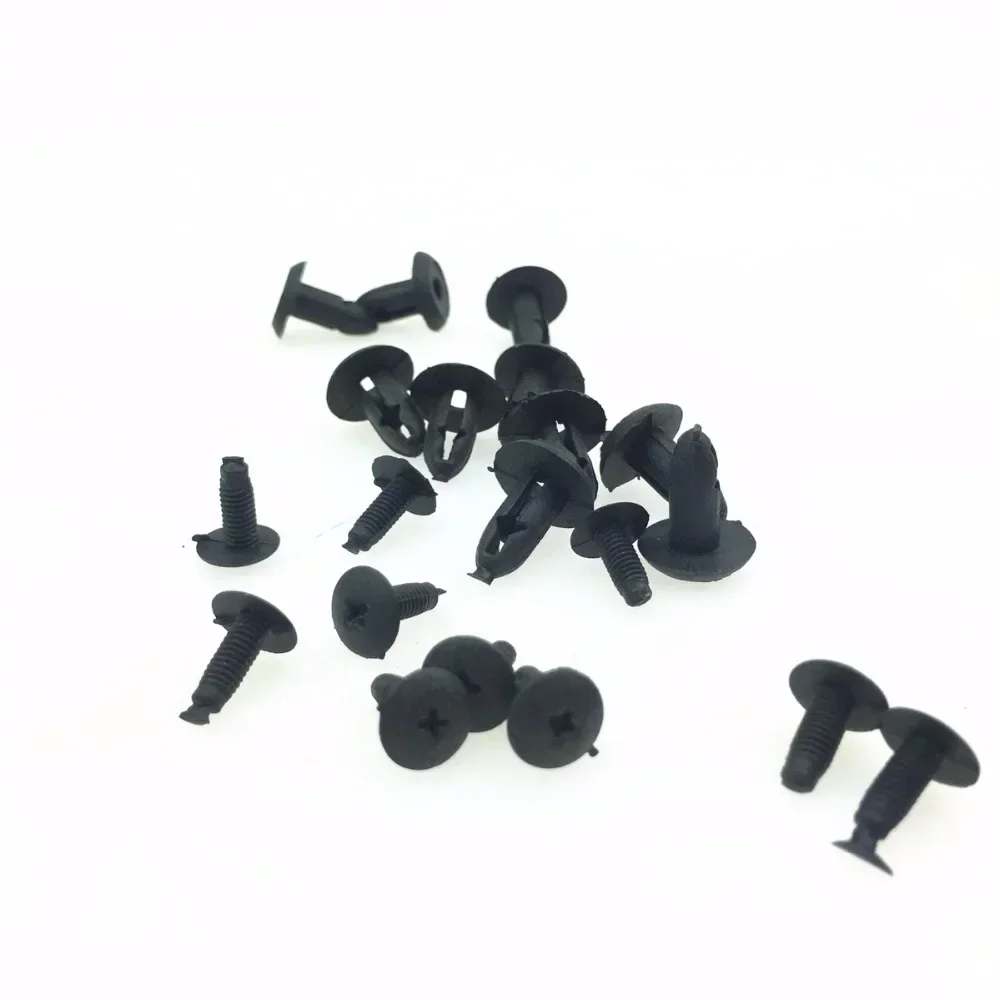 -Motorcycle Standard Accessories Electric Vehicle Plastic U-Self Tapping Screw Clamp Housing Fixed Fastener 20pcs