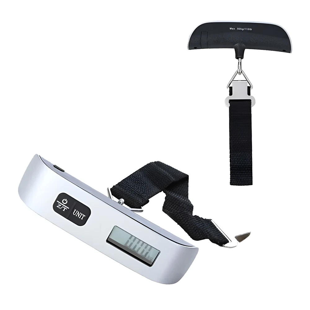 Portable Scale Digital LCD Display 110lb/50kg Electronic Luggage Hanging Suitcase Travel Weighs Baggage Bag Weight Balance Tools - view 6