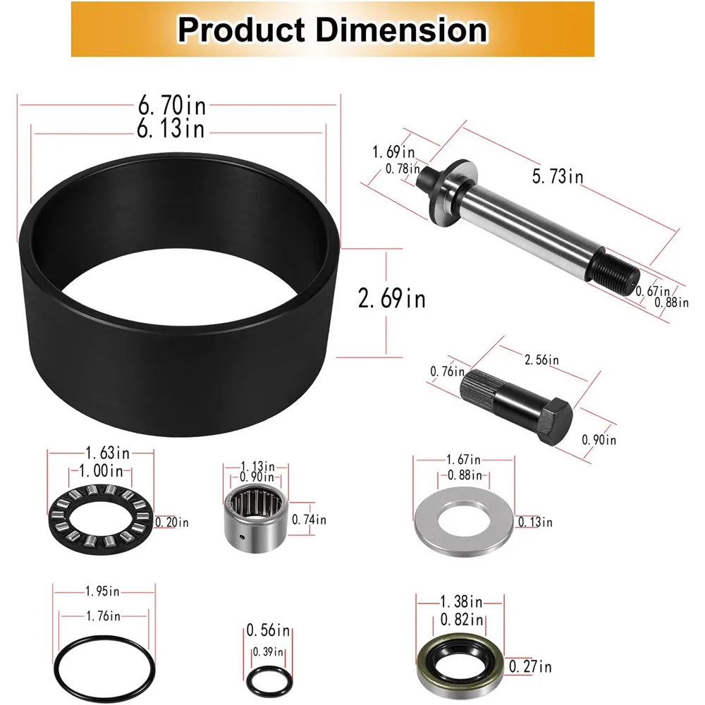 Complete Jet Pump Rebuild Kit and Impeller Removal Installation Tool Fit for 1998-2006 SeaDoo GTI GTX RFI RX RXDI XP Limited GSX