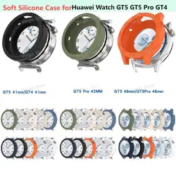 Silicone Hollow Case For Huawei Watch GT5 46mm 41mm GT5 Pro 46mm 42mm GT4 46mm 41mm Protectorfor Huawei Watch GT 5 Protector