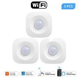 Tuya-PIR Sensor de Movimento, Sem Fio, Detectar Movimento do Corpo Humano, Detector Infravermelho, Home Security Alarm, Smart Life APP, Smart Life APP