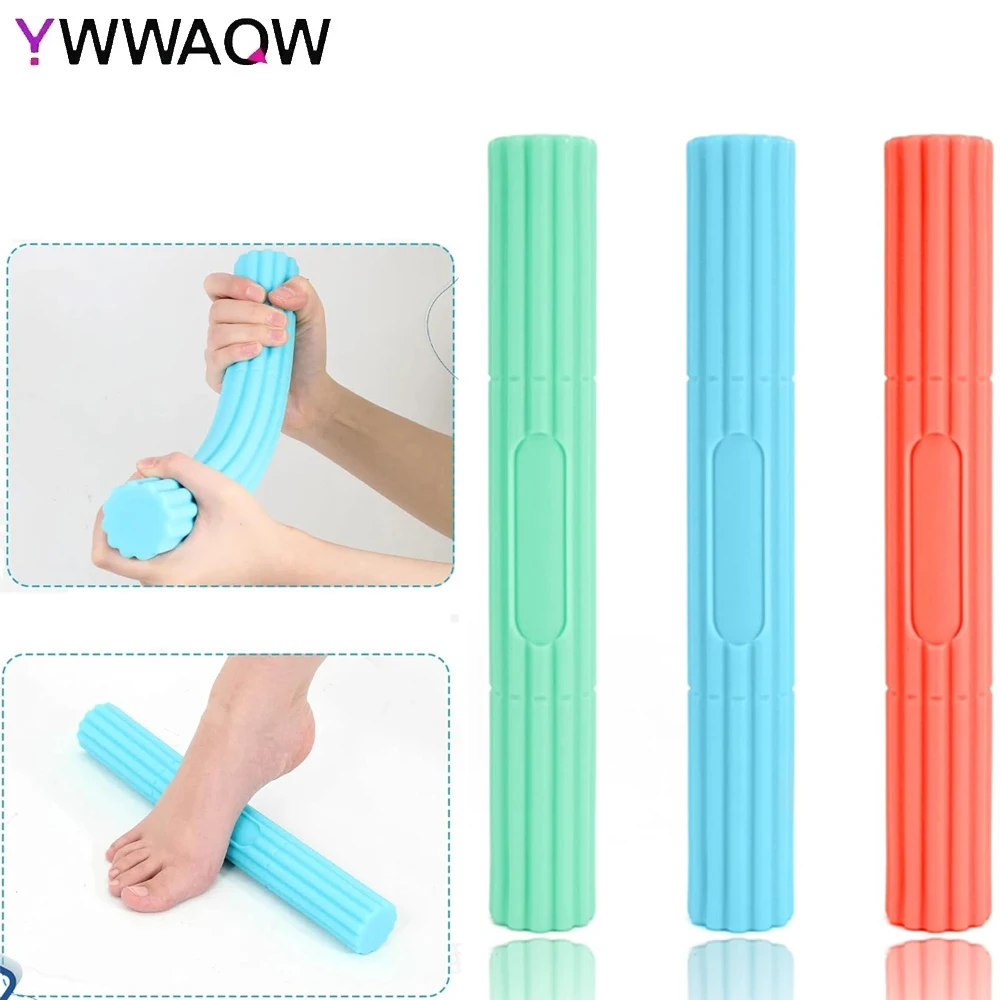 Physical Therapy Flexible Twist Bar Rod Hand Wrist Exerciser Bars Silicone Different Resistance Strength Training Tools