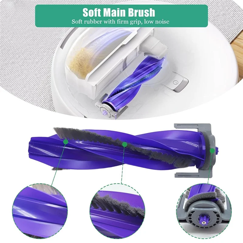 Для Narwal Freo X Ultra / J4 / J4 Lite Аксессуары Основная боковая щетка Hepa Фильтр-мешки Швабра Запасные части РАСПРОДАЖИ