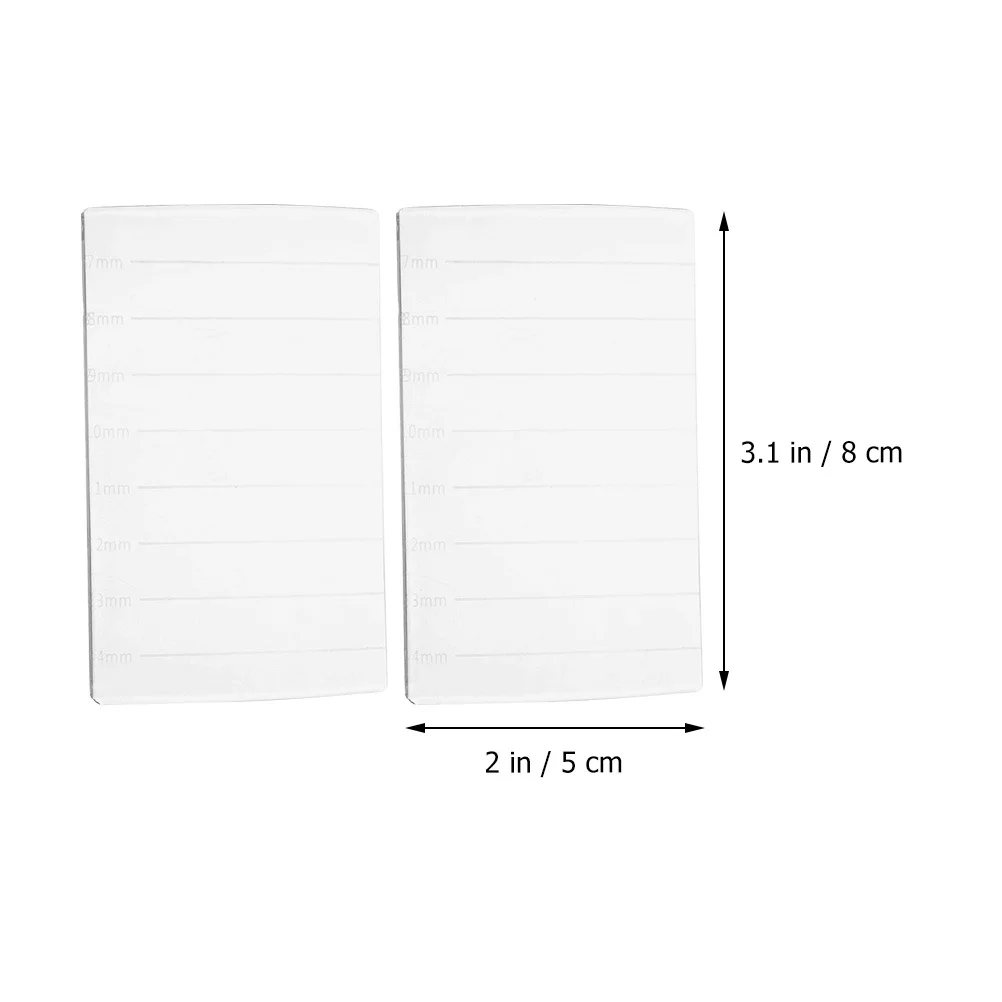 2 szt. Podkładka do przedłużania rzęs z podziałką, uchwyt na rzęsy do sztucznych rzęs, trwała tacka do organizacji rzęs, narzędzie do przedłużania rzęs, paleta do rzęs