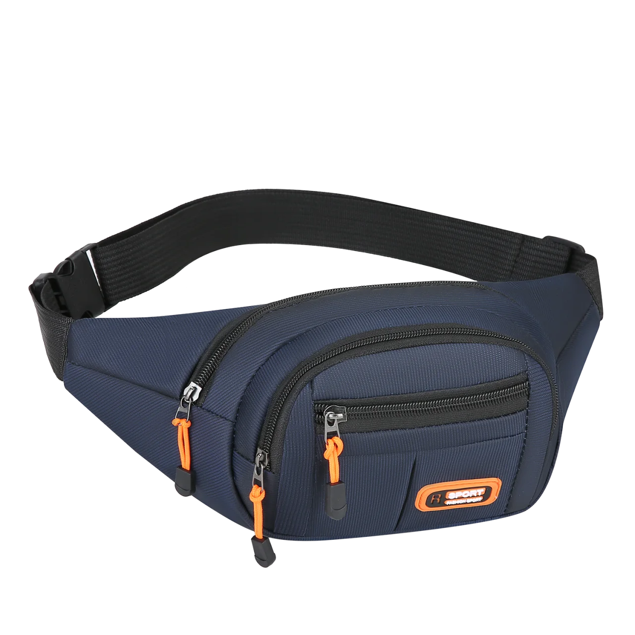 Multi-compartment Wear-resistant Sports Waist Bag, Water-resistant Portable Fanny Pack for Running and Cycling