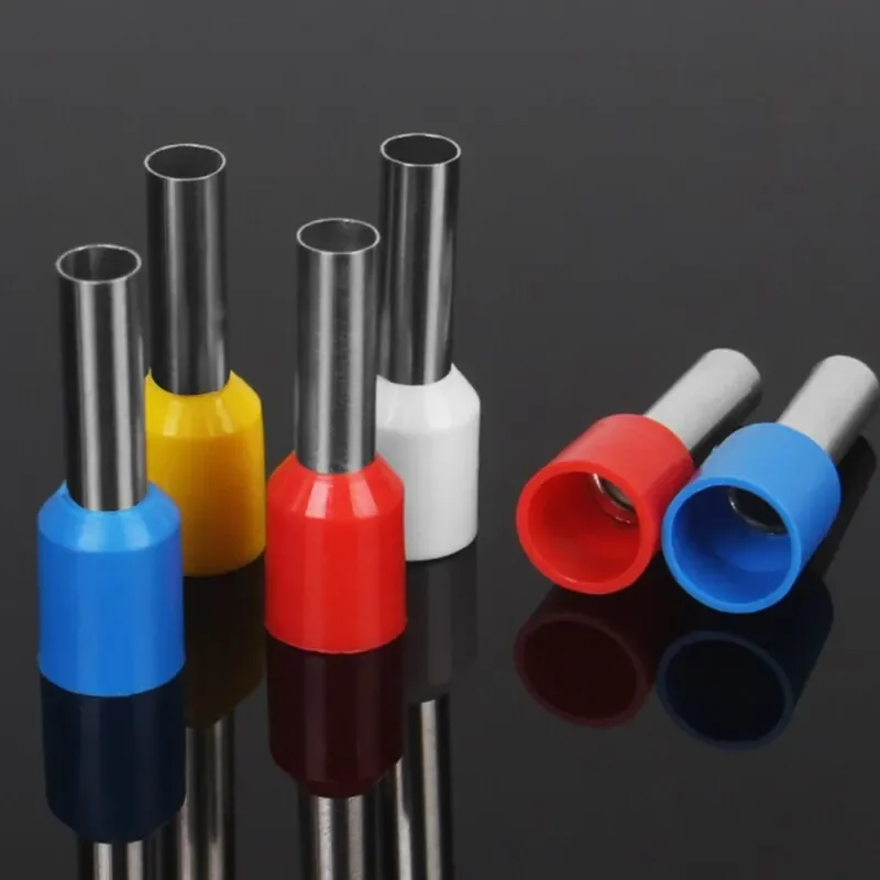 300pcs Boxed Tubular Crimp Terminals Ve European Type Cold Crimp Terminals Electrician Electrical Insulation Kits Crimp Ferrules